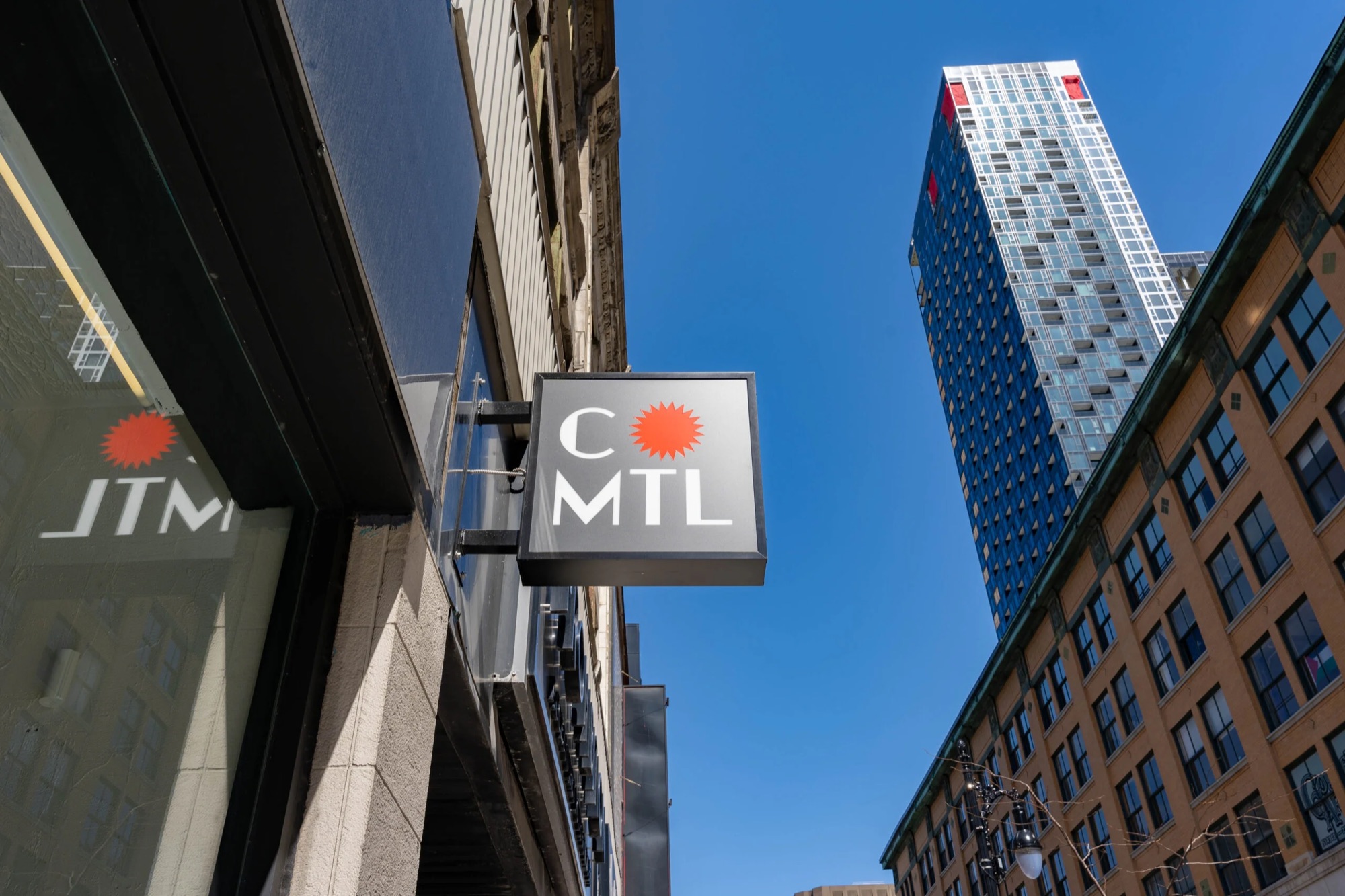 Collectif MTL sign on Sainte-Catherine Street